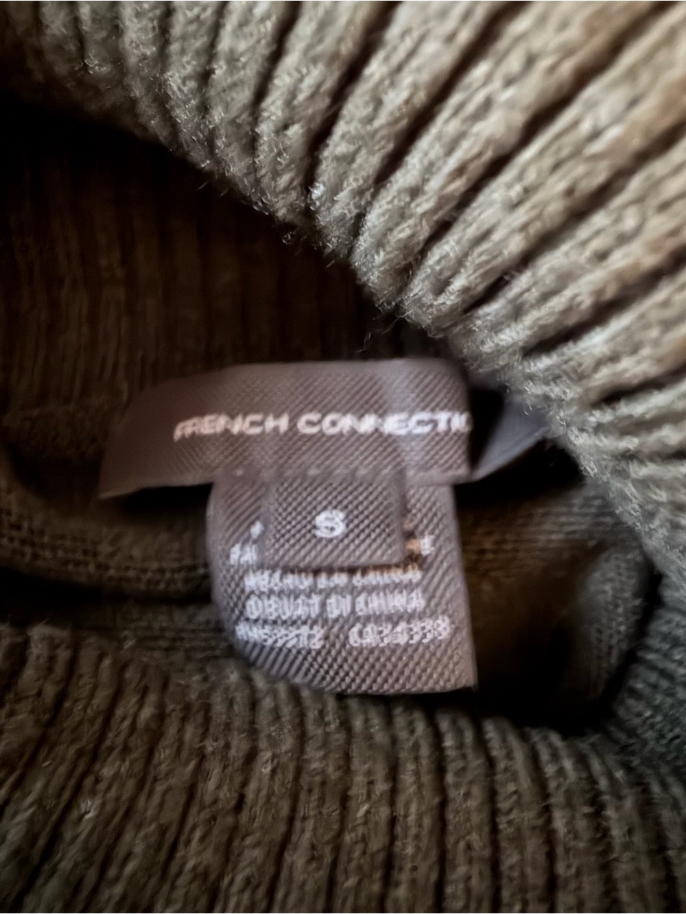 French Connection Olive Green Turtleneck Sweater - Picture 5 of 6